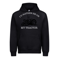 Black I'D Rather Be On My Tractor Urban Hoodie - Bettercallsaul