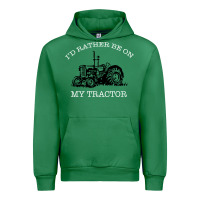 Emerald I'D Rather Be On My Tractor Urban Hoodie - Bettercallsaul