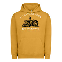 Pigment Peanut Butter I'D Rather Be On My Tractor Urban Hoodie - Bettercallsaul