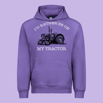 I'd Rather Be On My Tractor Urban Hoodie Designed By Bettercallsaul