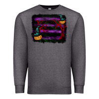 Charcoal Heather halloween witch hat backround Premium Sweatshirt - RanaPortraitStore