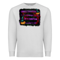 Dove Grey halloween witch hat backround Premium Sweatshirt - RanaPortraitStore