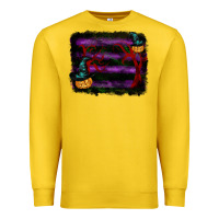Lemon halloween witch hat backround Premium Sweatshirt - RanaPortraitStore