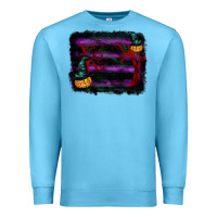 Ocean Blue halloween witch hat backround Premium Sweatshirt - RanaPortraitStore