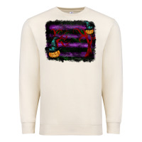 Halloween Witch Hat Backround Premium Sweatshirt | Teevron