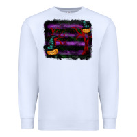 White halloween witch hat backround Premium Sweatshirt - RanaPortraitStore
