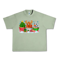 Oil Green festive christmas cupcakes Urban Heavy Tee - CowhideDigitalArt