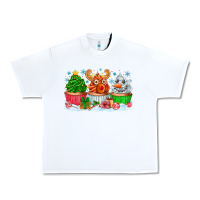White festive christmas cupcakes Urban Heavy Tee - CowhideDigitalArt