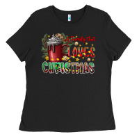 Black afamilytloveschristmas Ladies Tee - CowhideDigitalArt