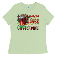 Matcha afamilytloveschristmas Ladies Tee - CowhideDigitalArt