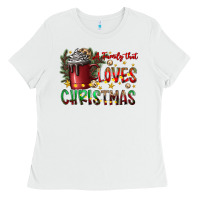 White afamilytloveschristmas Ladies Tee - CowhideDigitalArt