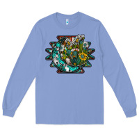 Colony Blue aztec moon Long Sleeve Tee - SublimationCraftShop