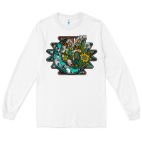 White aztec moon Long Sleeve Tee - SublimationCraftShop