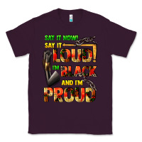 Plum Say it now! say it loud! i'm black and i'm proud Classic Tee - FaDigitalArtStudio