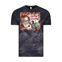 Cloud Black merry christmas y'all Vintage Tee - CowhideDigitalArt