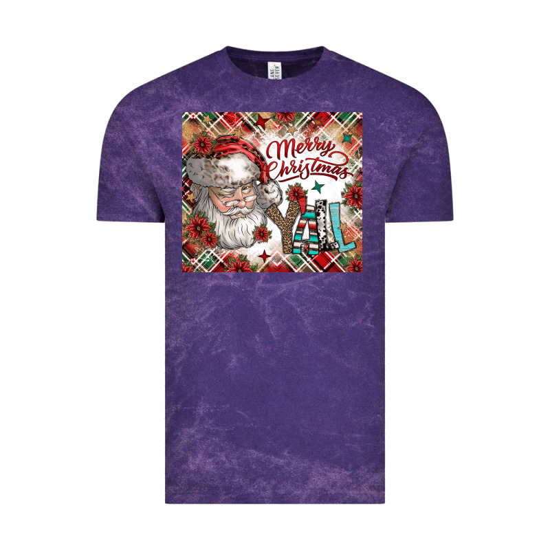 Merry Christmas Y'all Vintage Tee by CowhideDigitalArt | Teevron