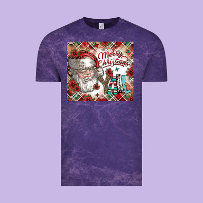 Merry Christmas Y'all Vintage Tee Designed By Cowhidedigitalart