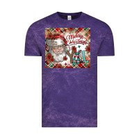 Cloud Purple merry christmas y'all Vintage Tee - CowhideDigitalArt