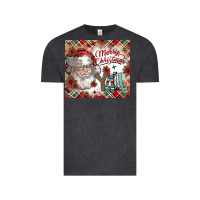 Vintage Black merry christmas y'all Vintage Tee - CowhideDigitalArt