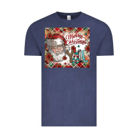 Vintage Denim merry christmas y'all Vintage Tee - CowhideDigitalArt