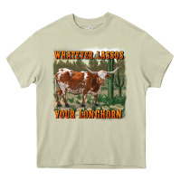 Mossy whatever lassos your longhorn Heavy Core Tee - RanaPortraitStore