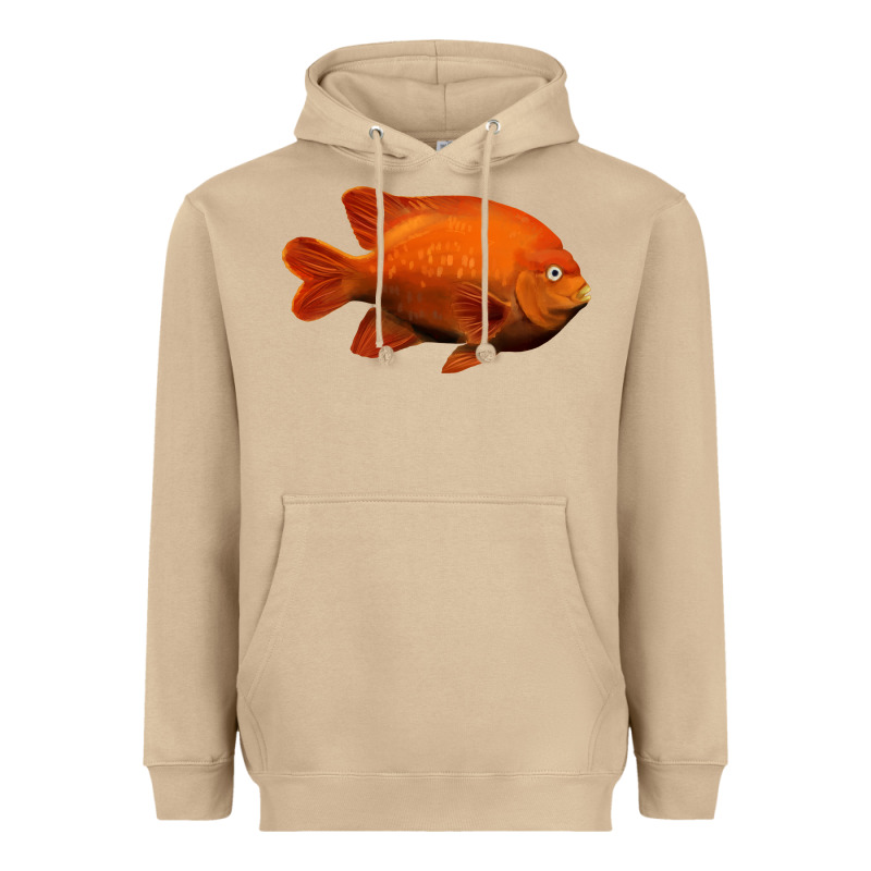 California Garibaldi Fish Heavyweight Hoodie by RanaPortraitStore | Teevron