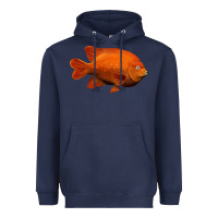 Navy California Garibaldi Fish Heavyweight Hoodie - RanaPortraitStore