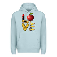 Blue Mist love teacher Premium Hoodie - BarkalooDesign