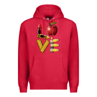Cardinal love teacher Premium Hoodie - BarkalooDesign