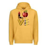 Mustard love teacher Premium Hoodie - BarkalooDesign
