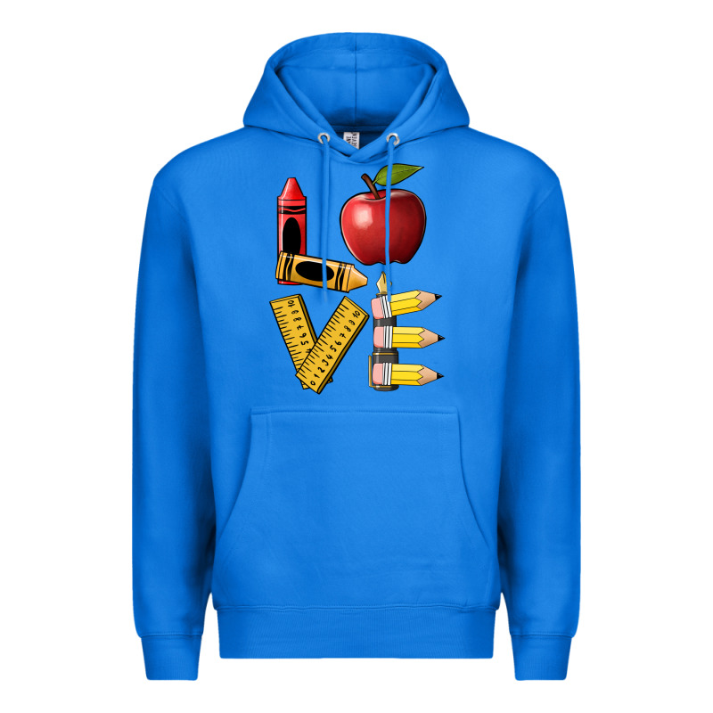 Love Teacher Premium Hoodie by BarkalooDesign | Teevron