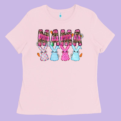 Easter Day Mamaa Ladies Tee Designed By Cowhidedigitalart