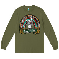 Army Green hair hurstler copy Long Sleeve Tee - SublimationCraftShop