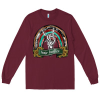 Burgundy hair hurstler copy Long Sleeve Tee - SublimationCraftShop