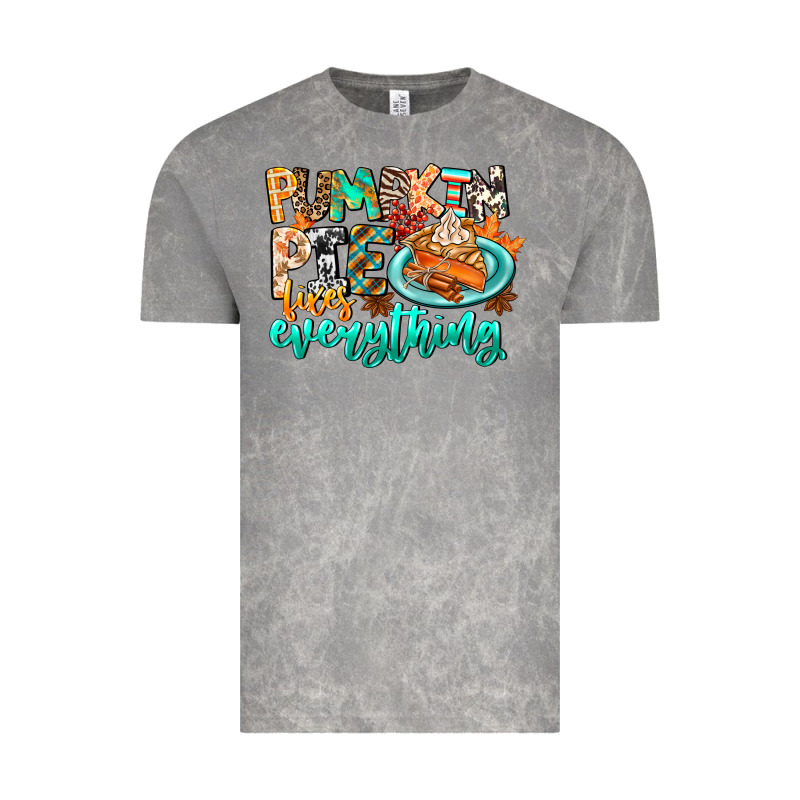 Pumpkin Pie Fixes Everything Vintage Tee by CowhideDigitalArt | Teevron