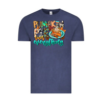 Vintage Denim Pumpkin Pie Fixes Everything Vintage Tee - CowhideDigitalArt