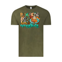 Vintage Olive Pumpkin Pie Fixes Everything Vintage Tee - CowhideDigitalArt