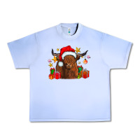Grape Ice festive highland cow Urban Heavy Tee - CowhideDigitalArt