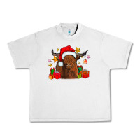 Lunar Rock festive highland cow Urban Heavy Tee - CowhideDigitalArt