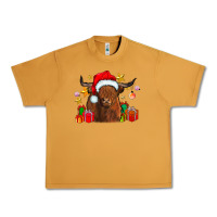 Peanut Butter festive highland cow Urban Heavy Tee - CowhideDigitalArt