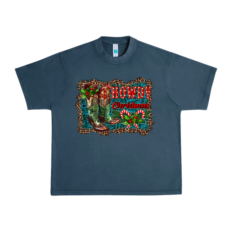 Howdy Christmas Boots Urban Heavy Tee by RanaPortraitStore | Teevron
