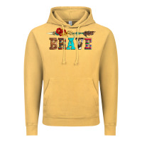 Vintage Mustard brave and aztec wood sunflower with arrow Vintage Hoodie - Artiststas