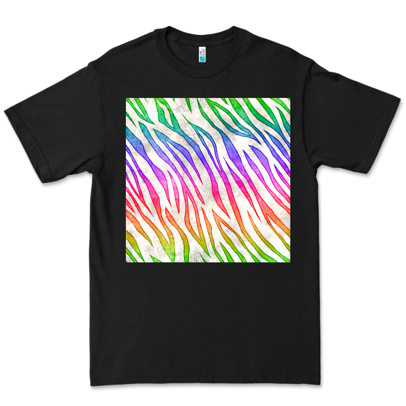 Watercolor Rainbow Zebra Seamless Pattern Premium Tee by BundleAndBundleShop | Teevron