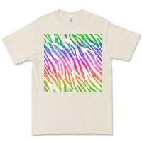 Bone watercolor rainbow zebra seamless pattern Premium Tee - BundleAndBundleShop