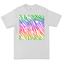 Dove Grey watercolor rainbow zebra seamless pattern Premium Tee - BundleAndBundleShop