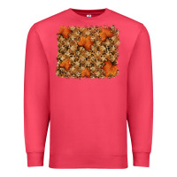 Cardinal autumn leafe backround Premium Sweatshirt - RanaPortraitStore