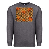Charcoal Heather autumn leafe backround Premium Sweatshirt - RanaPortraitStore