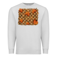 Dove Grey autumn leafe backround Premium Sweatshirt - RanaPortraitStore