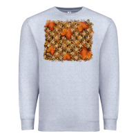 Heather Grey autumn leafe backround Premium Sweatshirt - RanaPortraitStore