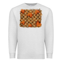 Oatmeal Heather autumn leafe backround Premium Sweatshirt - RanaPortraitStore